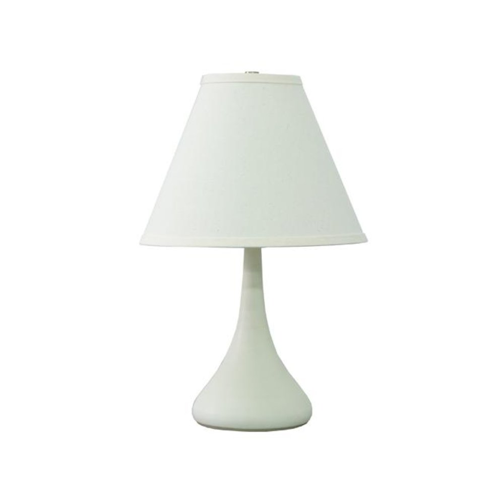 Scatchard 19" Stoneware Table Lamps in White Matte