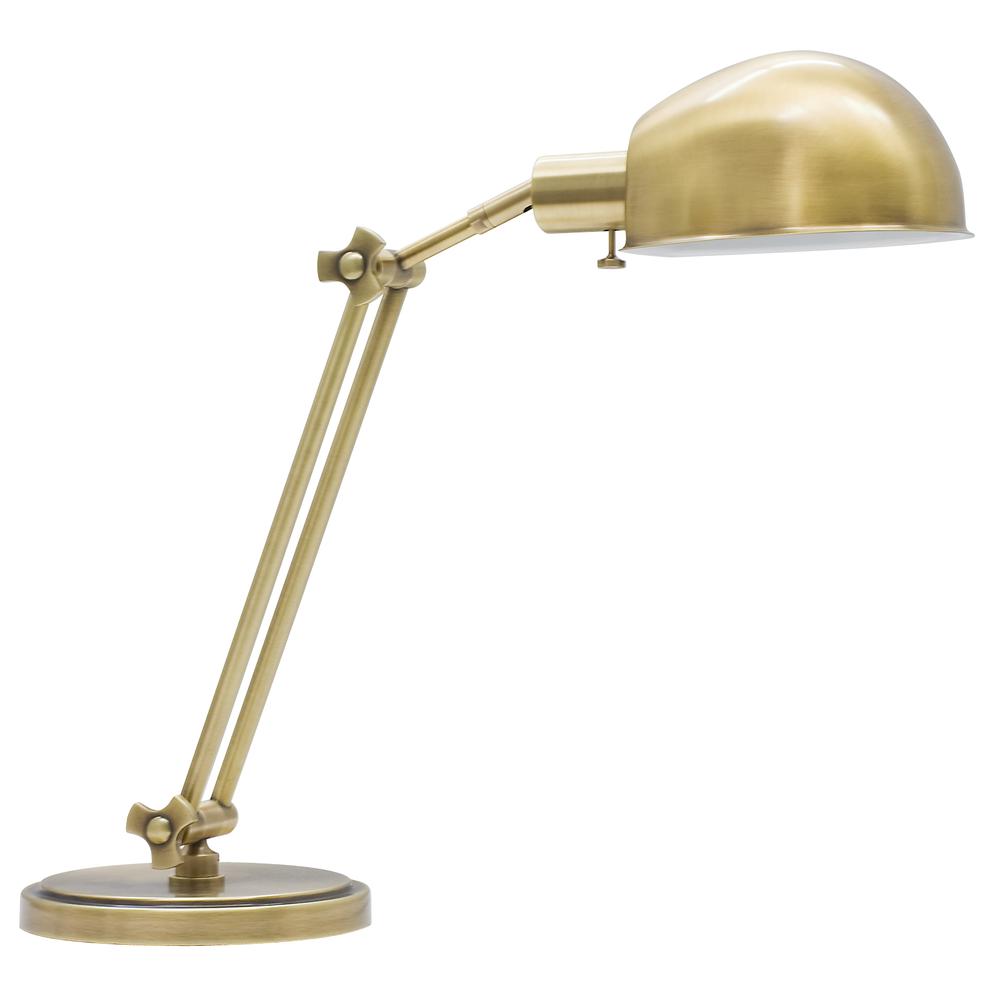 Addison Adjustable Antique Brass Pharmacy Desk Lamp