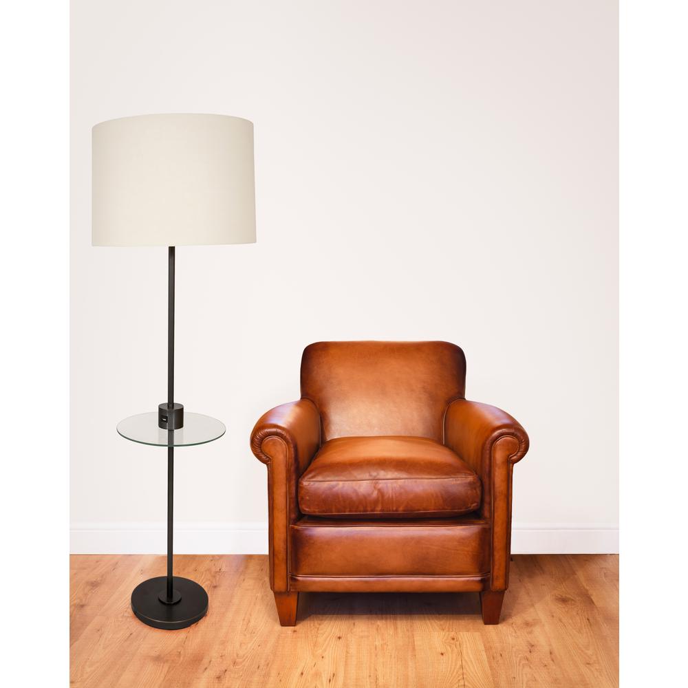 Brandon Floor Lamps with USB Port in Oil Rubbed Bronze