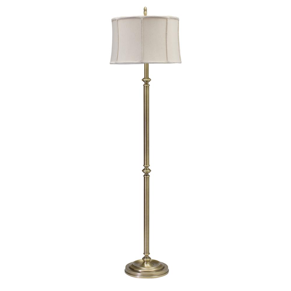 Coach 61" Antique Brass Floor Lamps