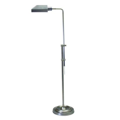 Coach Adjustable Antique Silver Pharmacy Floor Lamps