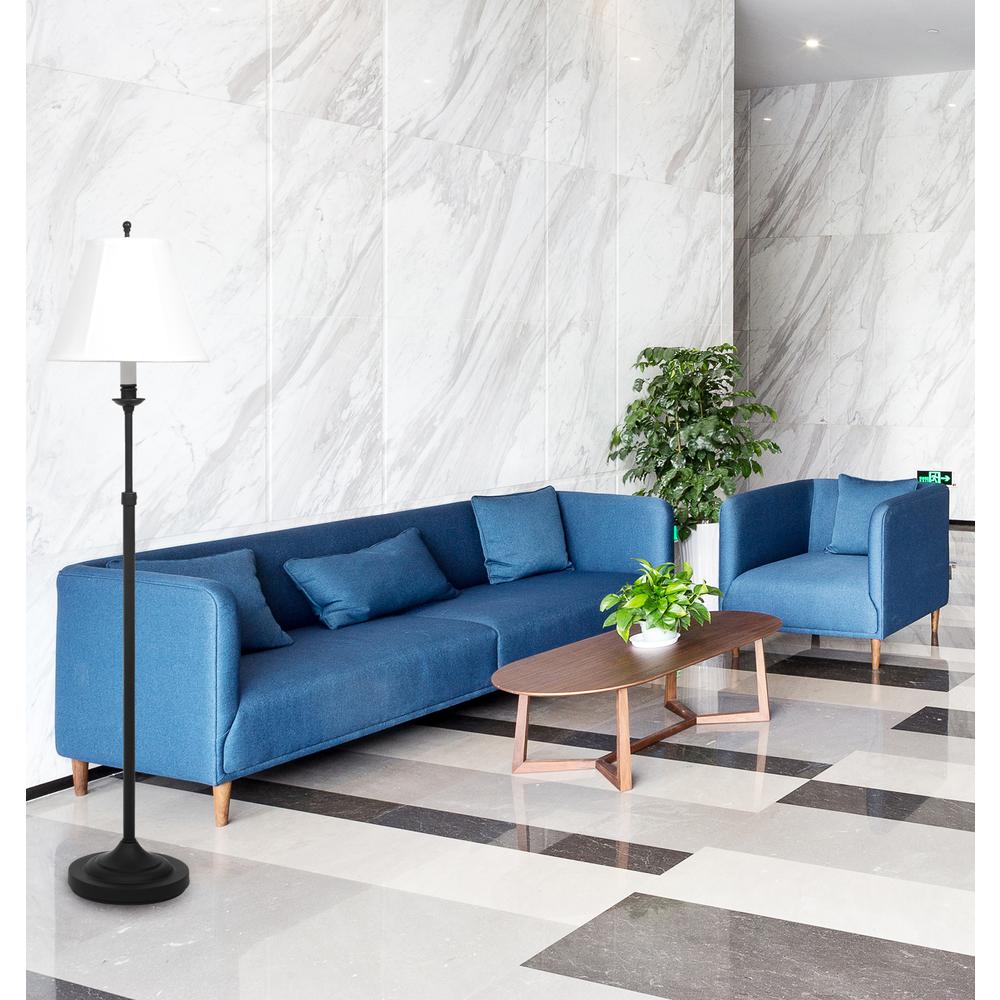 Club Adjustable Black Floor Lamps