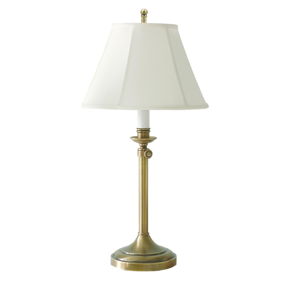 Club Adjustable Antique Brass Table Lamps