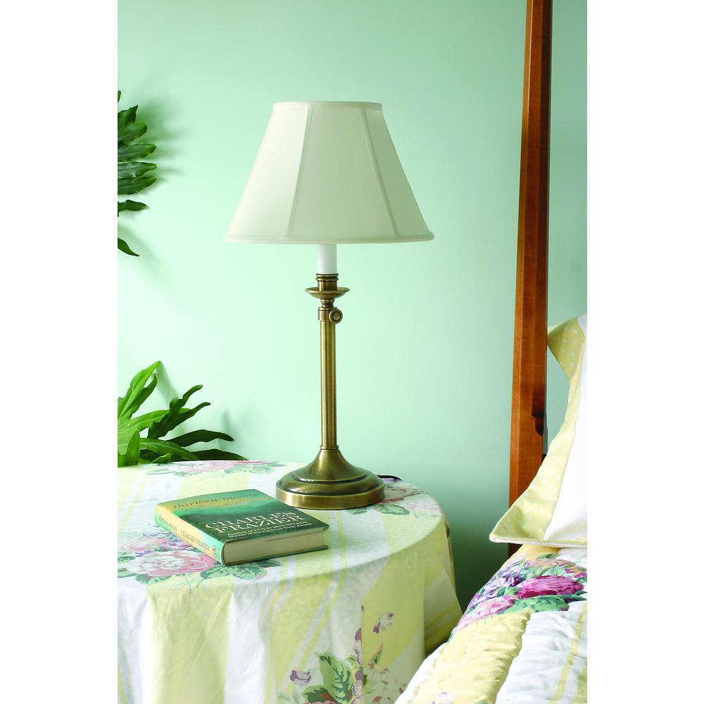 Club Adjustable Antique Brass Table Lamps