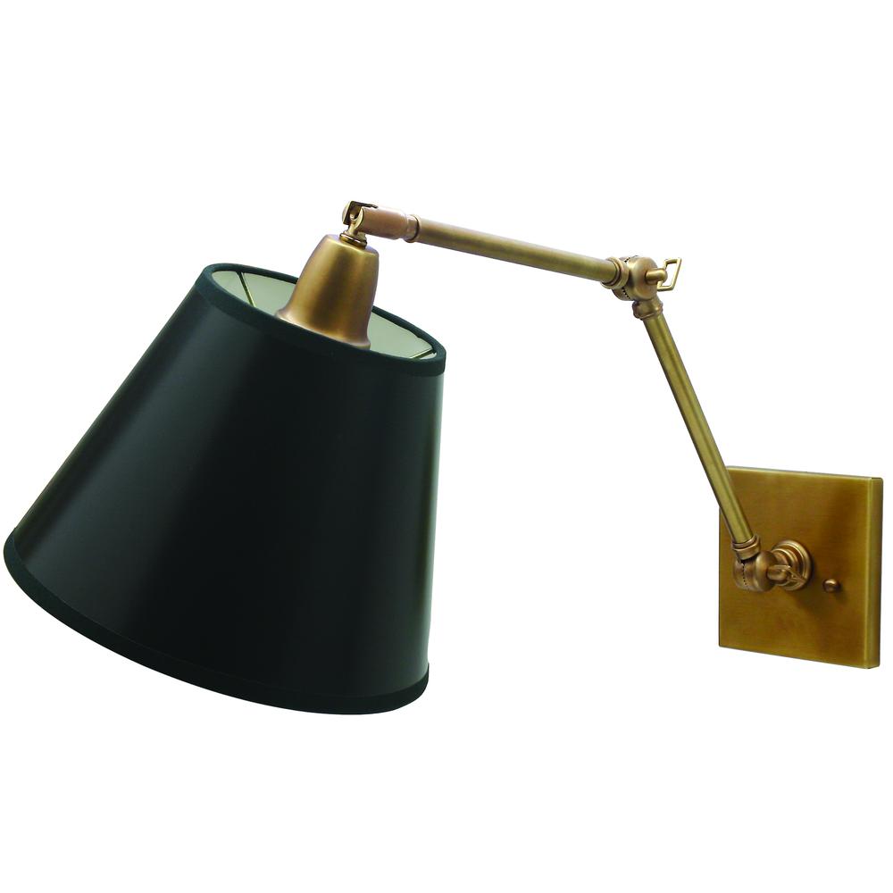 Direct Wire 20" Weathered Brass Library Lamp