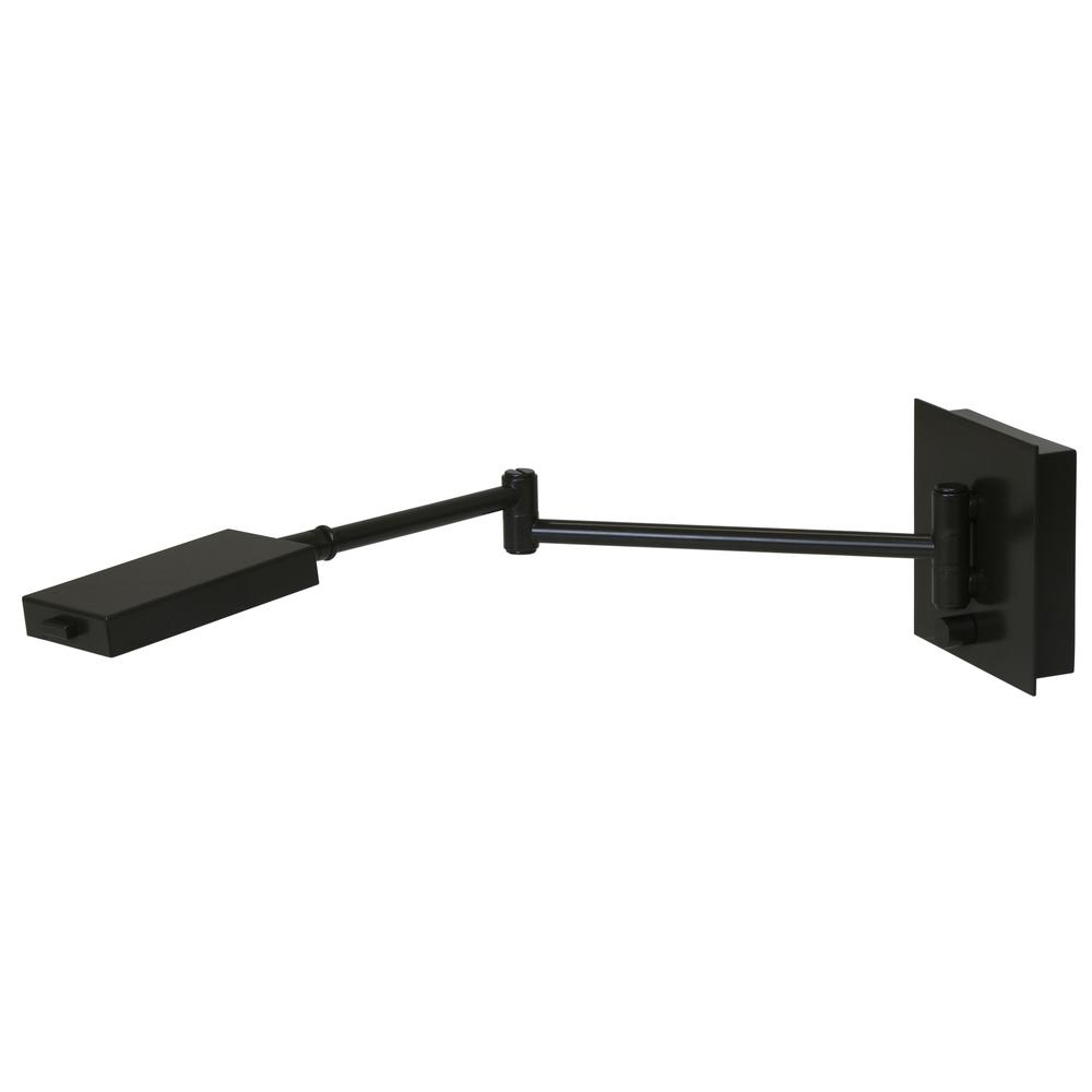 Generation swing arm LED wall lamp in architectural bronze