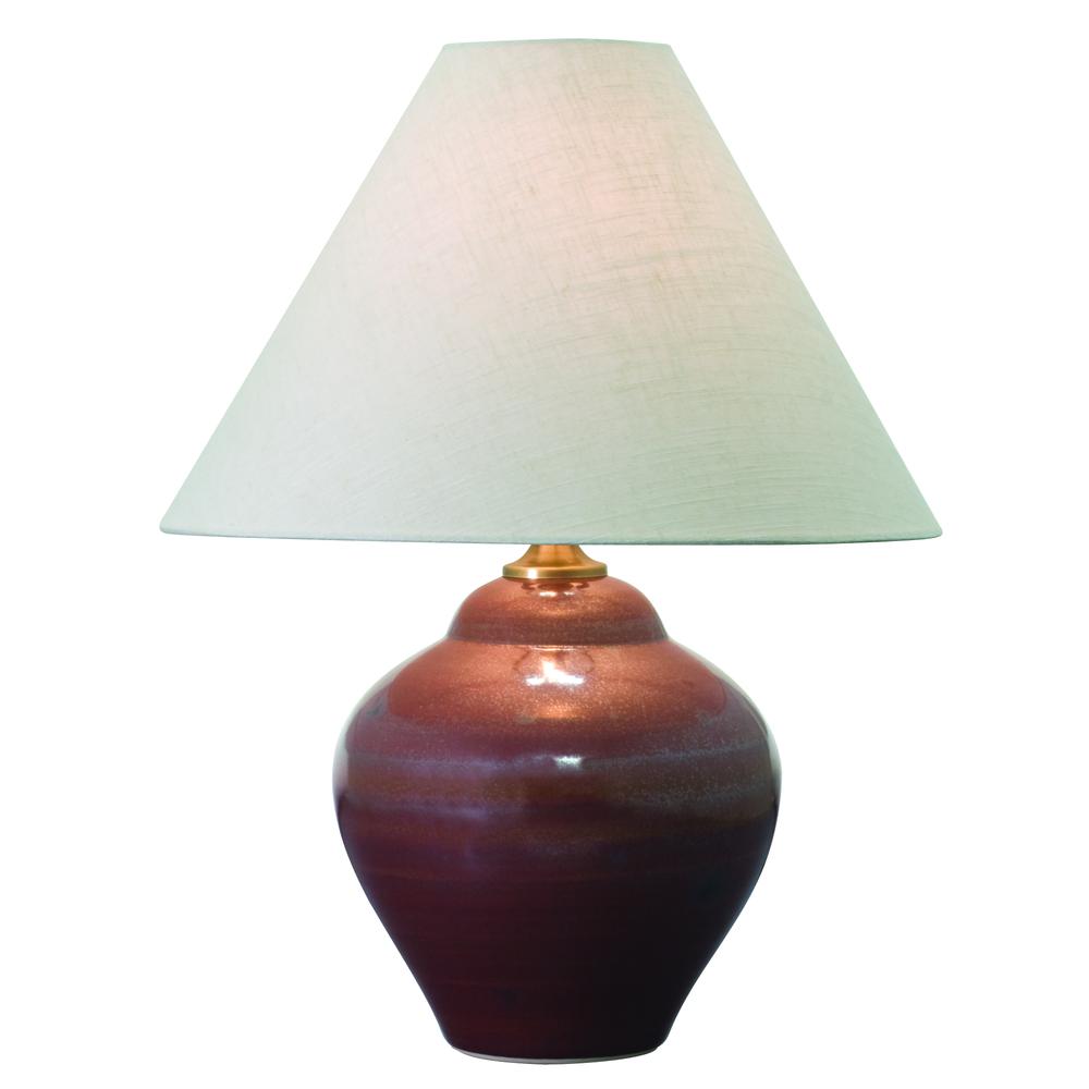 Scatchard 21.5" Stoneware Table Lamps in Iron Red