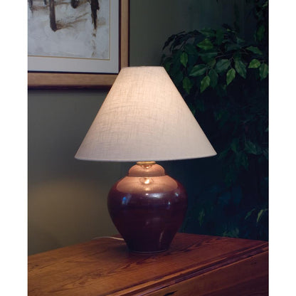 Scatchard 21.5" Stoneware Table Lamps in Iron Red