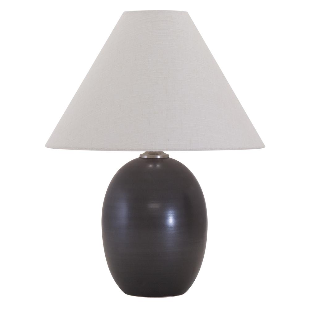 Scatchard 22.5" Stoneware Table Lamps in Black Matte