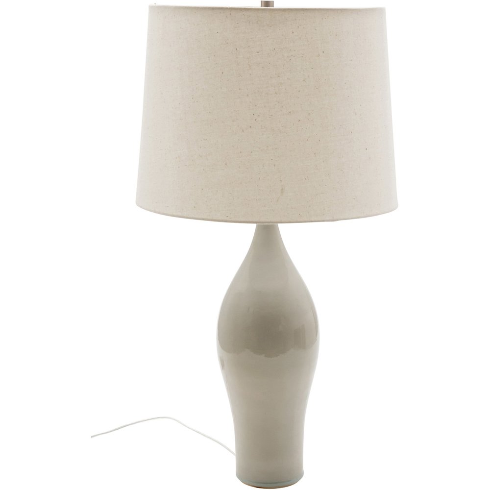 Scatchard 27" Stoneware Table Lamps in White Matte