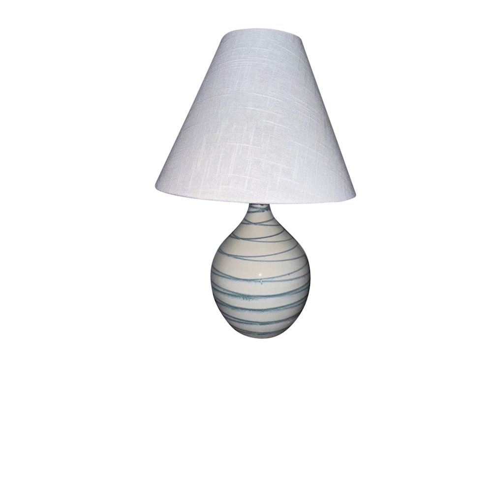 Scatchard 19" Stoneware Accent Lamp in Emeral Wave