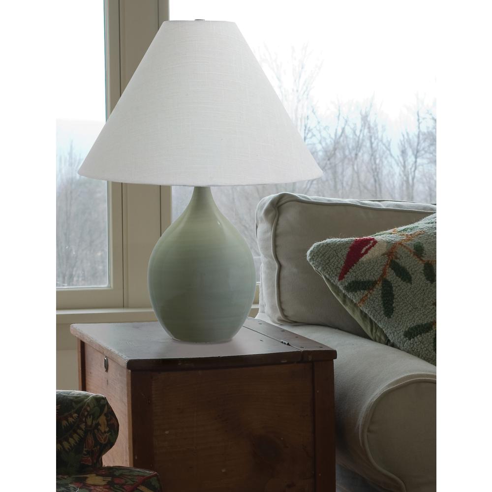 Scatchard 22.5" Stoneware Table Lamps in Celadon