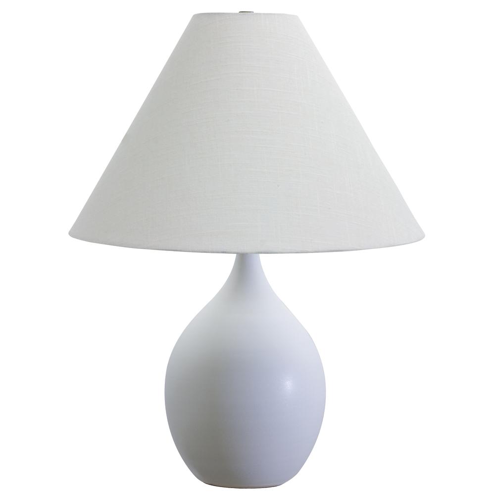 Scatchard 22.5" Stoneware Table Lamps in White Matte