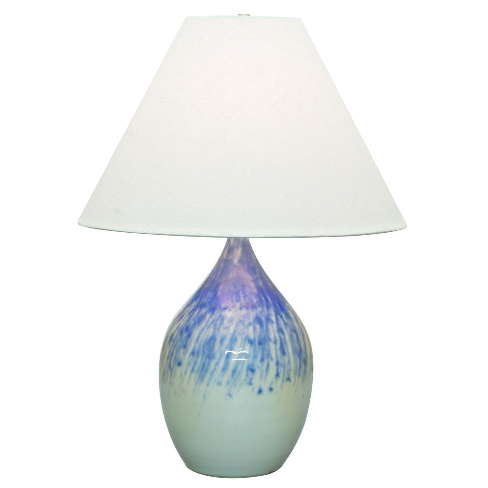 Scatchard 28" Stoneware Table Lamps in Decorated Gray