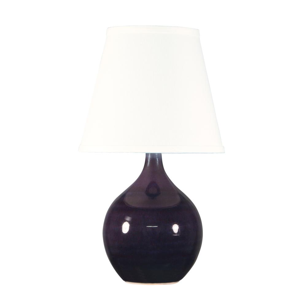 Scatchard 13.5" Mini Accent Lamp in Eggplant