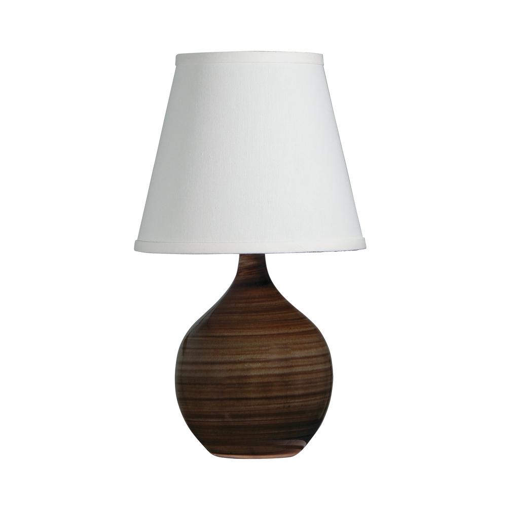 Scatchard 13.5" Mini Accent Lamp in Tigers Eye