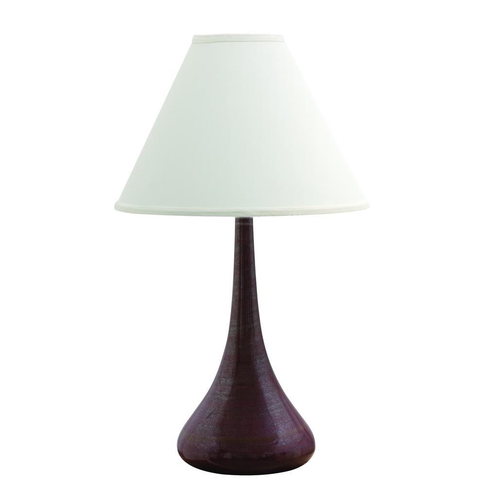 Scatchard 26" Stoneware Table Lamps in Iron Red