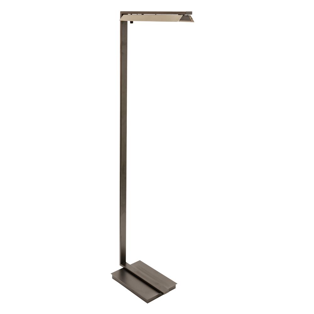 52" Jay LED Floor Lamps in Granite with Satin Nickel