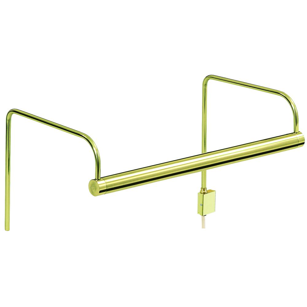 Slim-Line 11" Polished Brass Plug-In Picture Lights