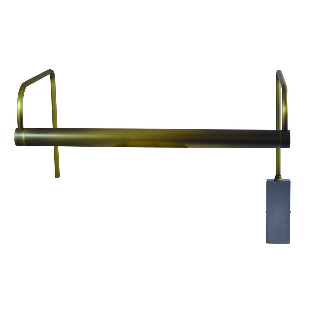 Slim-Line 15" LED Plug-In Picture Lights in Antique Brass