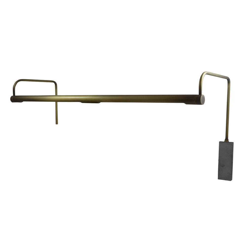 Slim-Line 29" LED Plug-In Picture Lights in Antique Brass