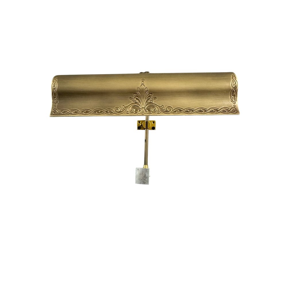 Oliva 12" Antique Brass Plug-In Picture Lights