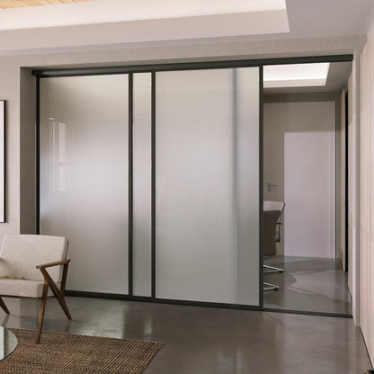 Glass Room Divider Panel and Partition Wall