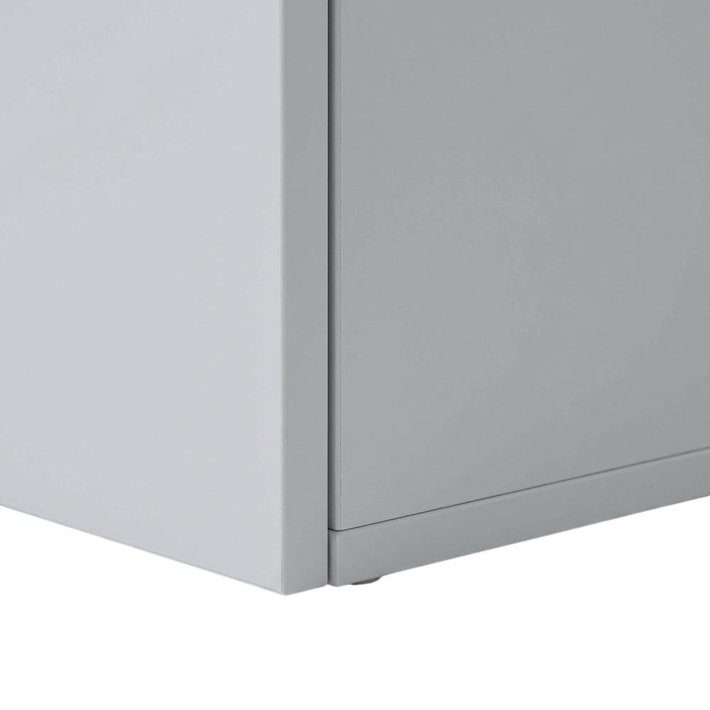 White Floating TV Stand for 75 Inch Screens with Solid Wood and Veneer Finish