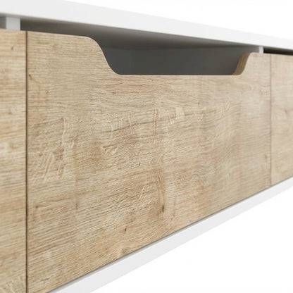 White Floating TV Stand for Up to 80 Inch TVs – Wall Mounted Media Console
