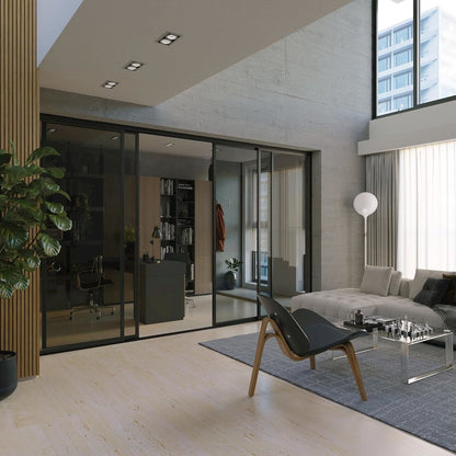Glass Room Divider Panel and Partition Wall