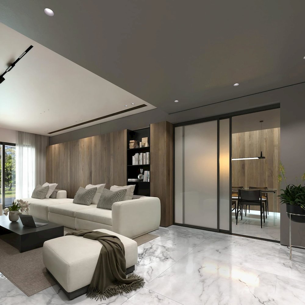 Glass Room Divider Panel and Partition Wall