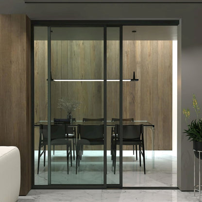 Glass Room Divider Panel and Partition Wall