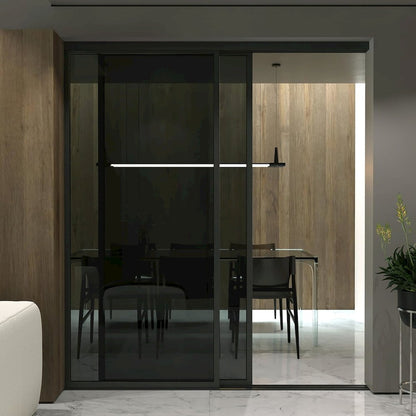 Glass Room Divider Panel and Partition Wall