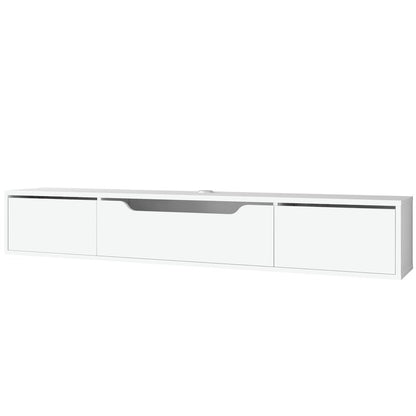 Floating TV Stand for Up to 80 Inch TVs – Wall Mounted Media Console