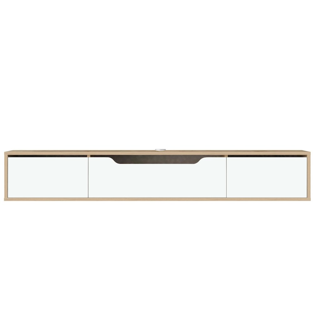 Floating TV Stand for Up to 80 Inch TVs – Wall Mounted Media Console
