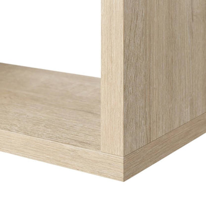 Oak Floating TV Stand with 1 Shelf and 1 Door, Engineered Wood Finish