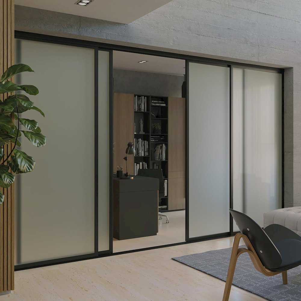 Glass Room Divider Panel and Partition Wall