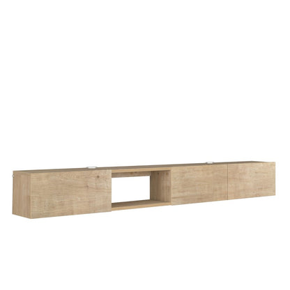 Floating TV Stand - Wall Mounted TV Stand for 75 Inch TV -  Modern