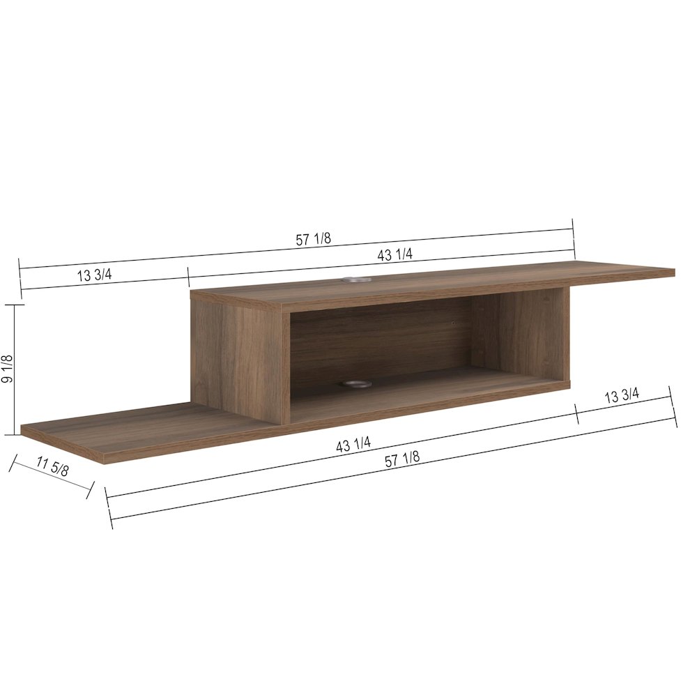 Floating TV Stand for Up to 65 Inch TVs – Wall Mounted Floating Shelf