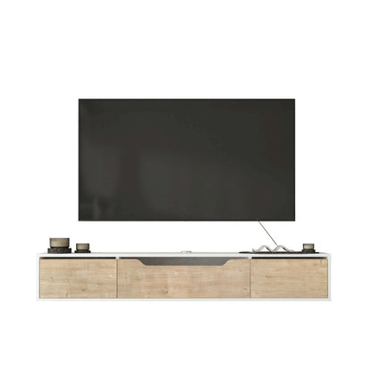 Floating TV Stand for Up to 80 Inch TVs – Wall Mounted Media Console