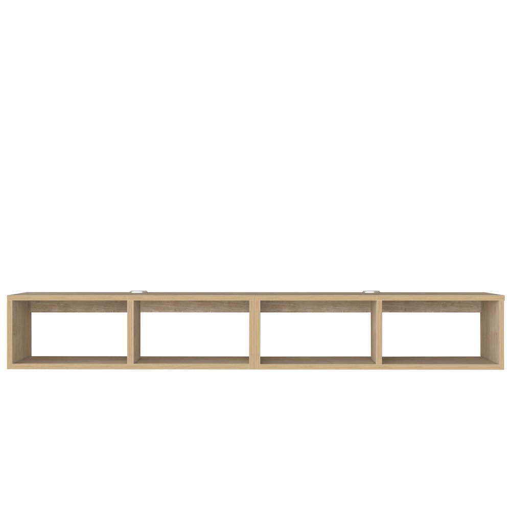 Floating TV Shelf - 75 Inch TV Stand - Modern Wall Mounted Design