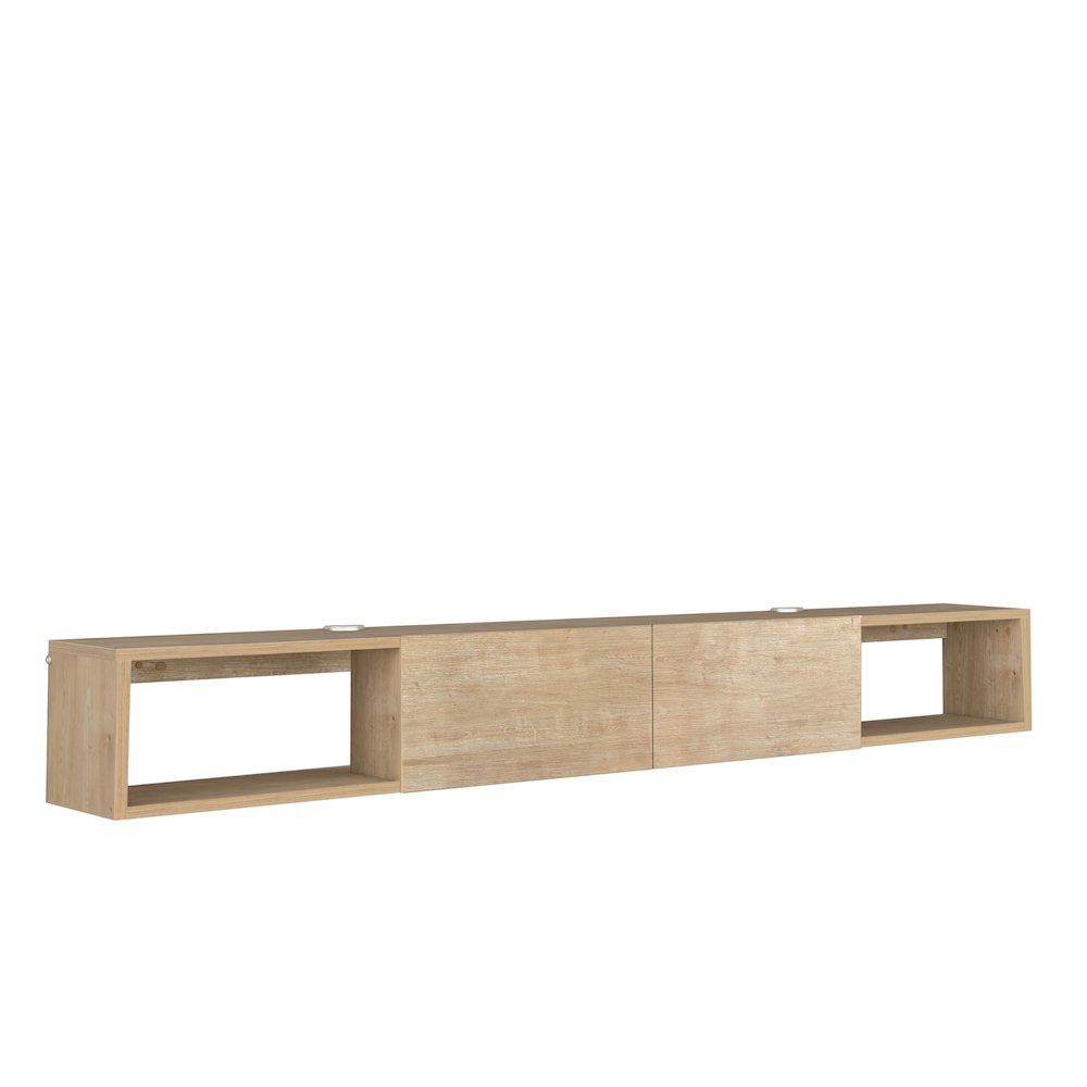 Floating TV Stand - Wall Mounted TV Stand for 75 Inch TV - Modern