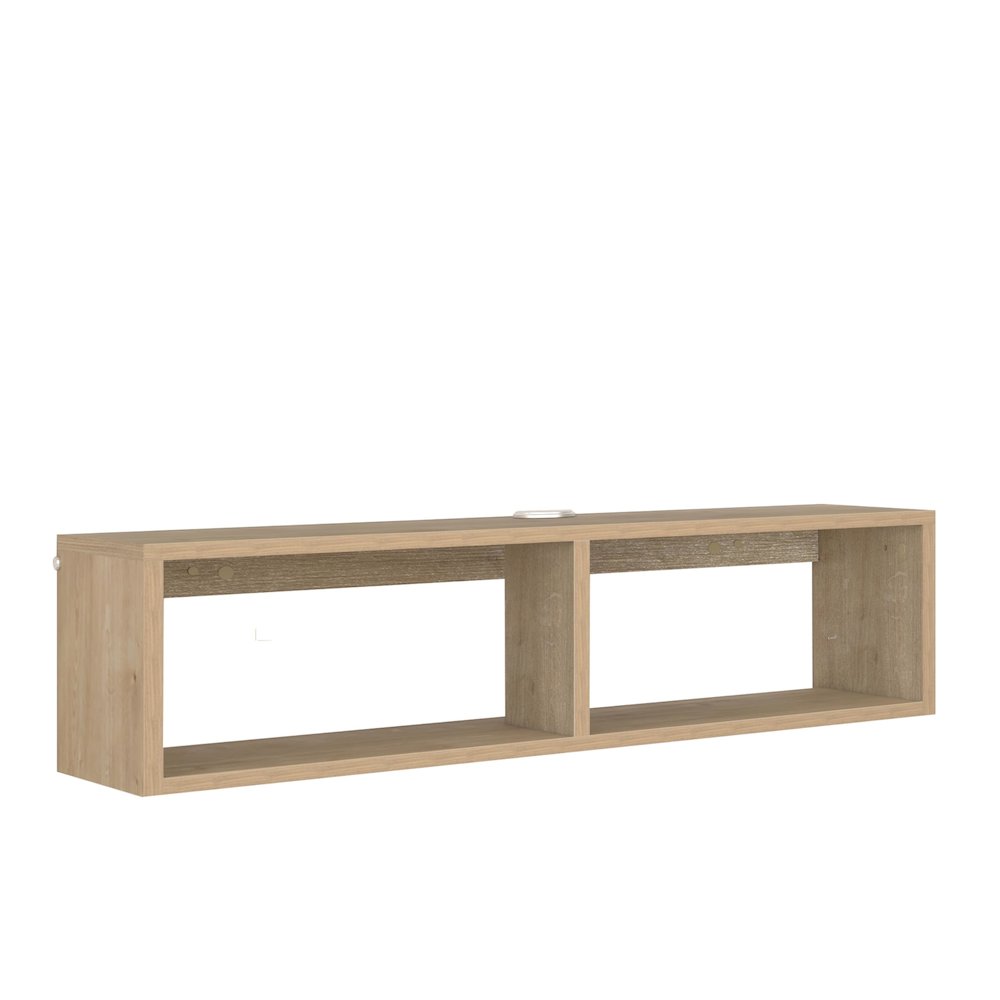 Floating TV Stand & Floating Entertainment Center (36 Inch, 2 Shelf)