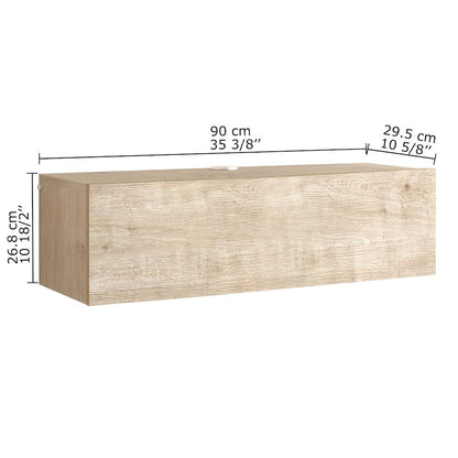 Floating TV Stand & Floating Entertainment Center (36 Inch, 1 Door)