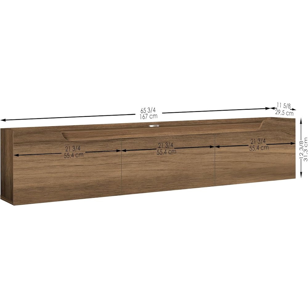Floating TV Stand for 75 Inch TVs, Modern Entertainment Center