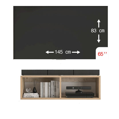 Floating TV Stand & Floating Entertainment Center (36 Inch, 2 Shelf)