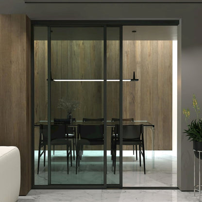Glass Room Divider Panel and Partition Wall