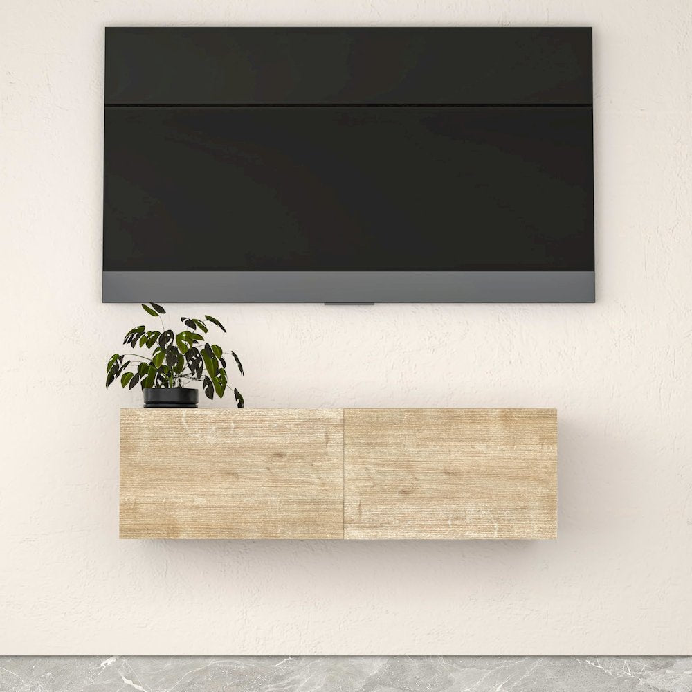 Floating TV Stand & Floating Entertainment Center (36 Inch, 2 Doors)