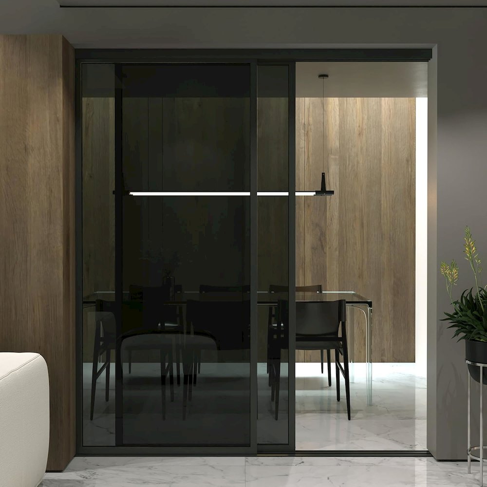 Glass Room Divider Panel and Partition Wall
