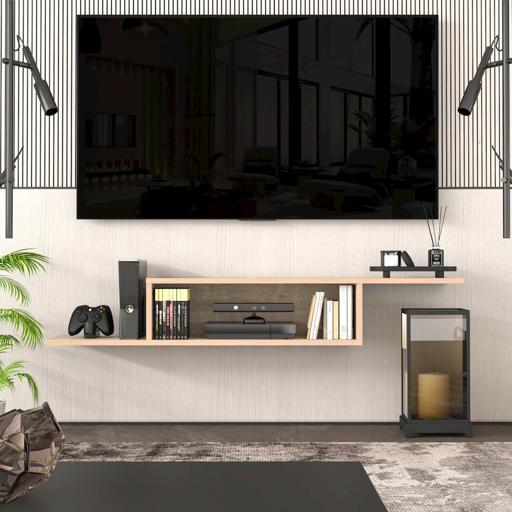 Floating TV Stand for Up to 65 Inch TVs – Wall Mounted Floating Shelf